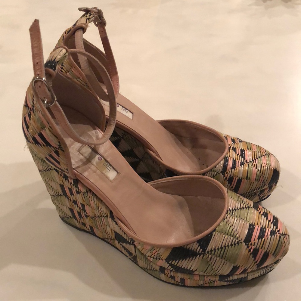 Anthropologie Rafia Wedges